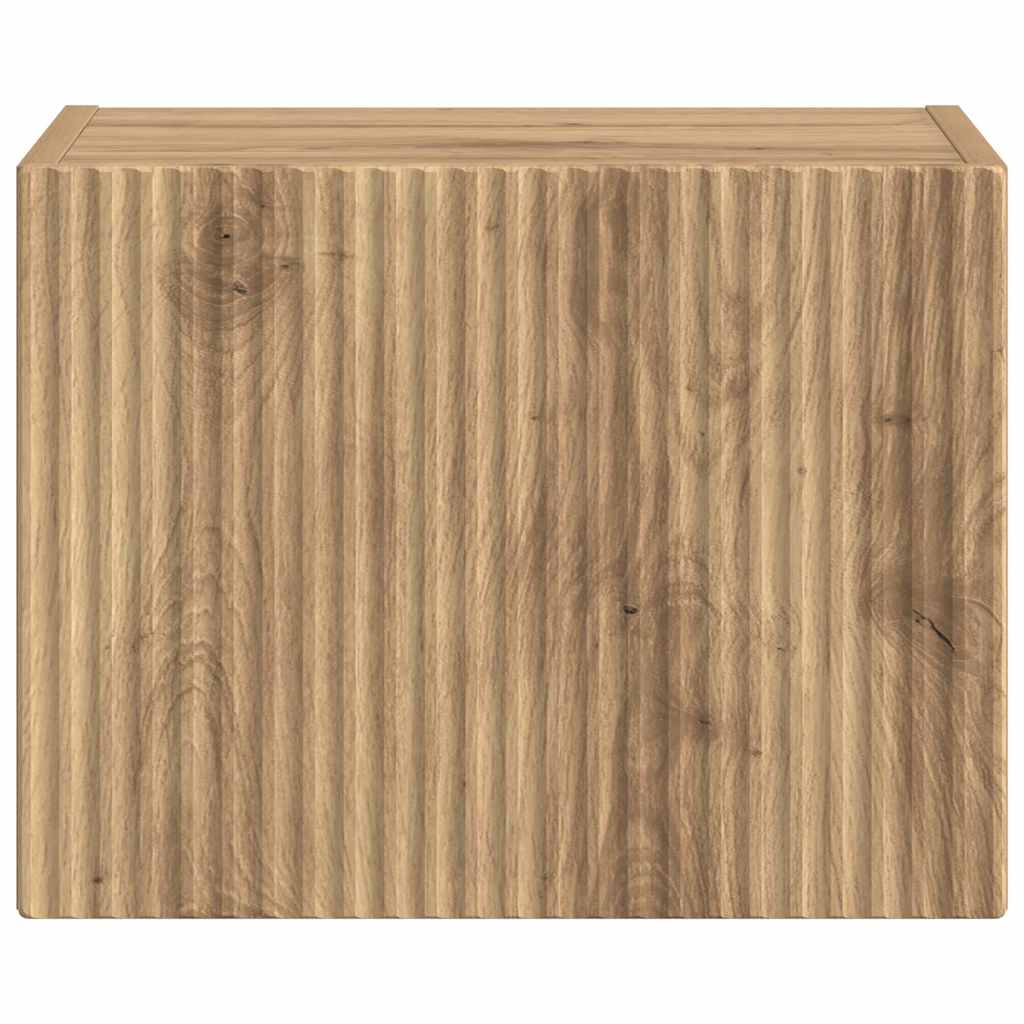 Dulap TV de perete Pe perete Stejar artizanal 60 x 31 x 29.5 cm — imaginea 7