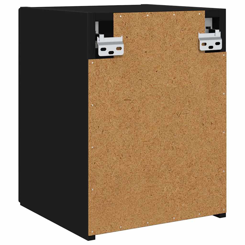 Dulap TV de perete Negru 30 x 31 x 40 cm Lemn compozit — imaginea 9