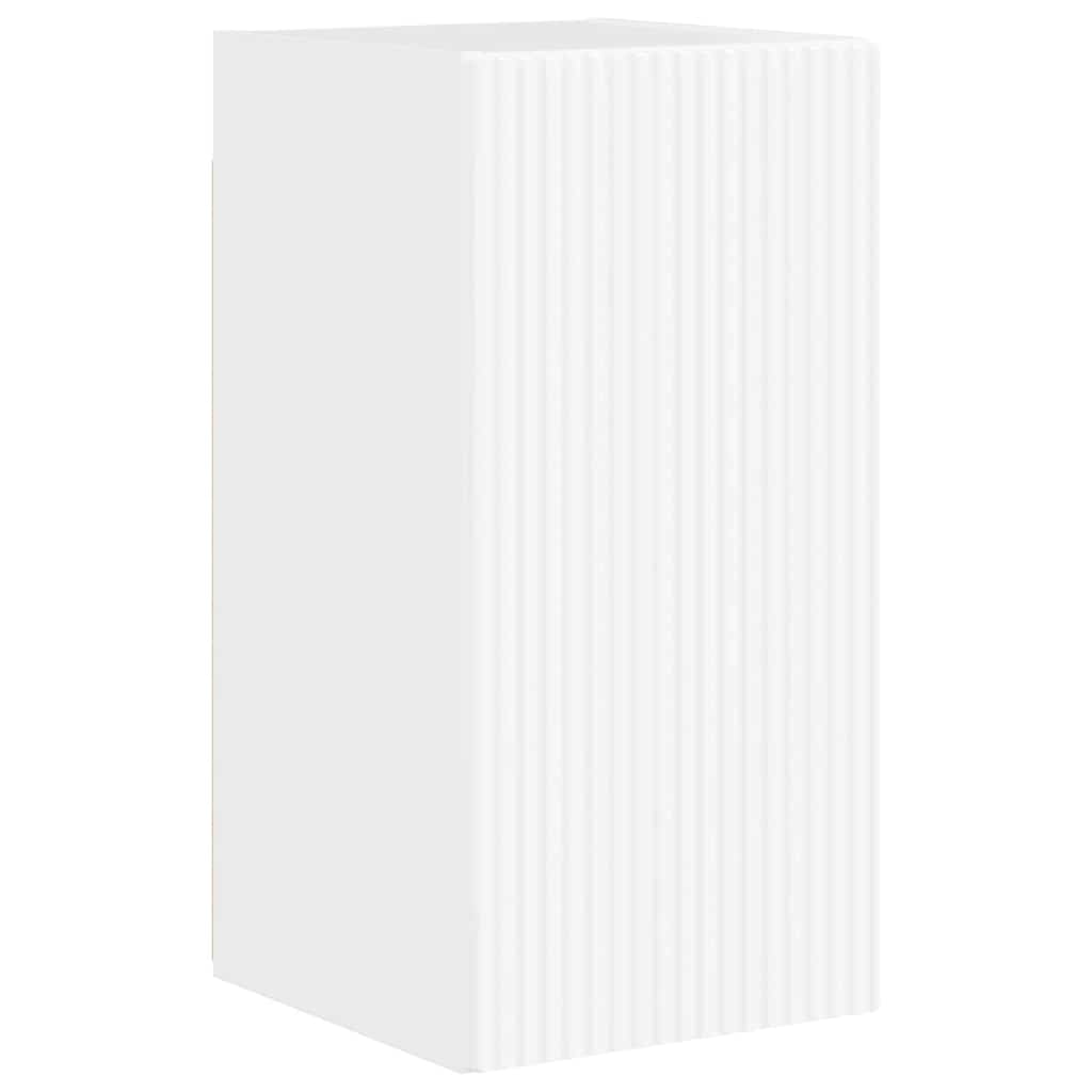 Dulap TV de perete Pe perete 2 pcs Alb Lucios 30 x 31 x 60 cm — imaginea 6