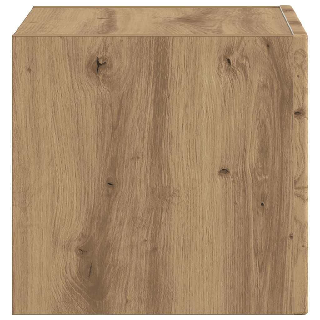 Dulap TV de perete Pe perete Stejar artizanal 60 x 31 x 29.5 cm — imaginea 8