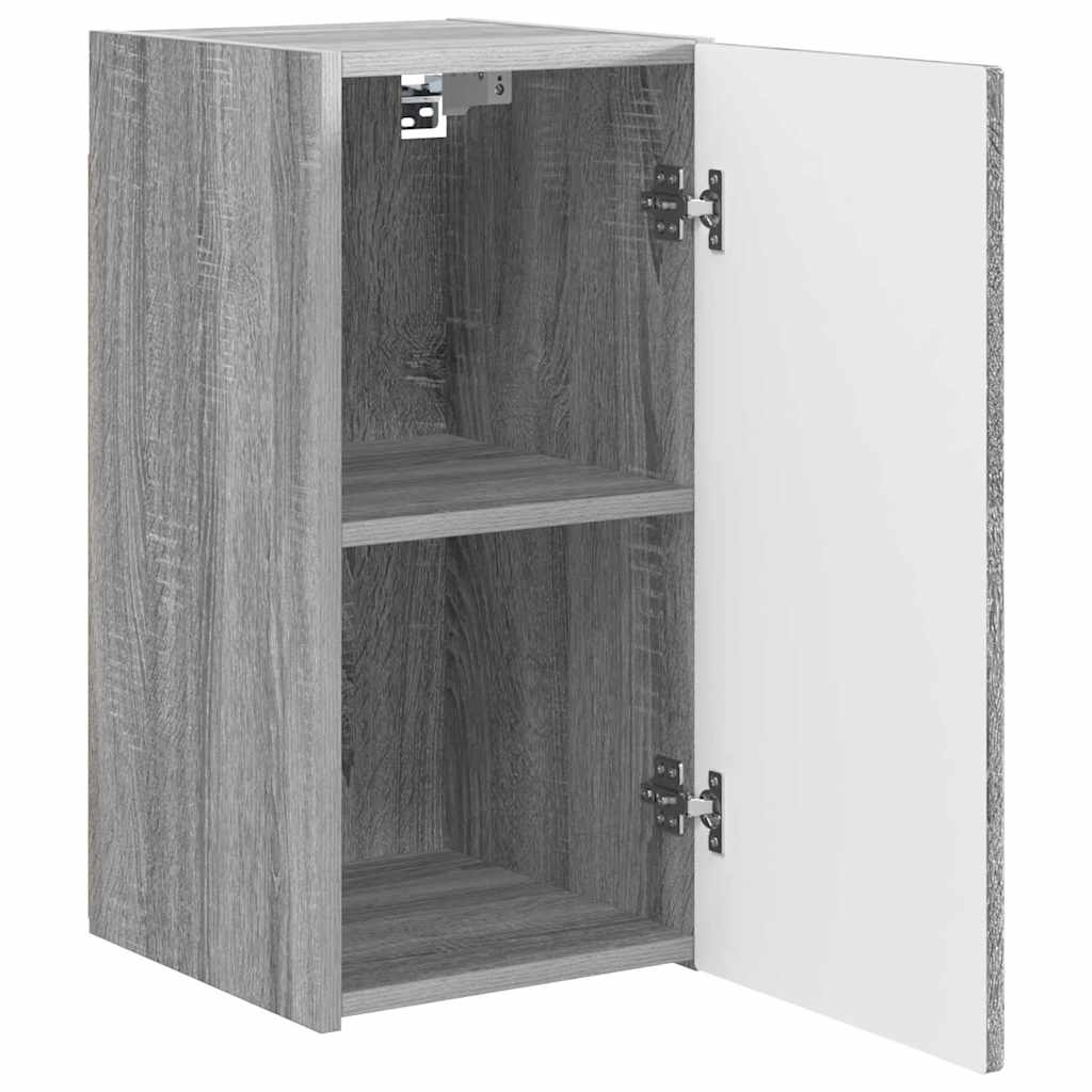 Dulap TV de perete Pe perete 2 pcs Gri Sonoma 30 x 31 x 60 cm — imaginea 7