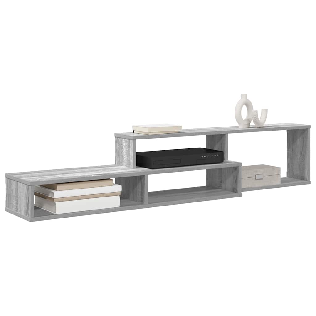 SuportTVdeperete 150x25x28,5cm Lemn compozit — imaginea 4