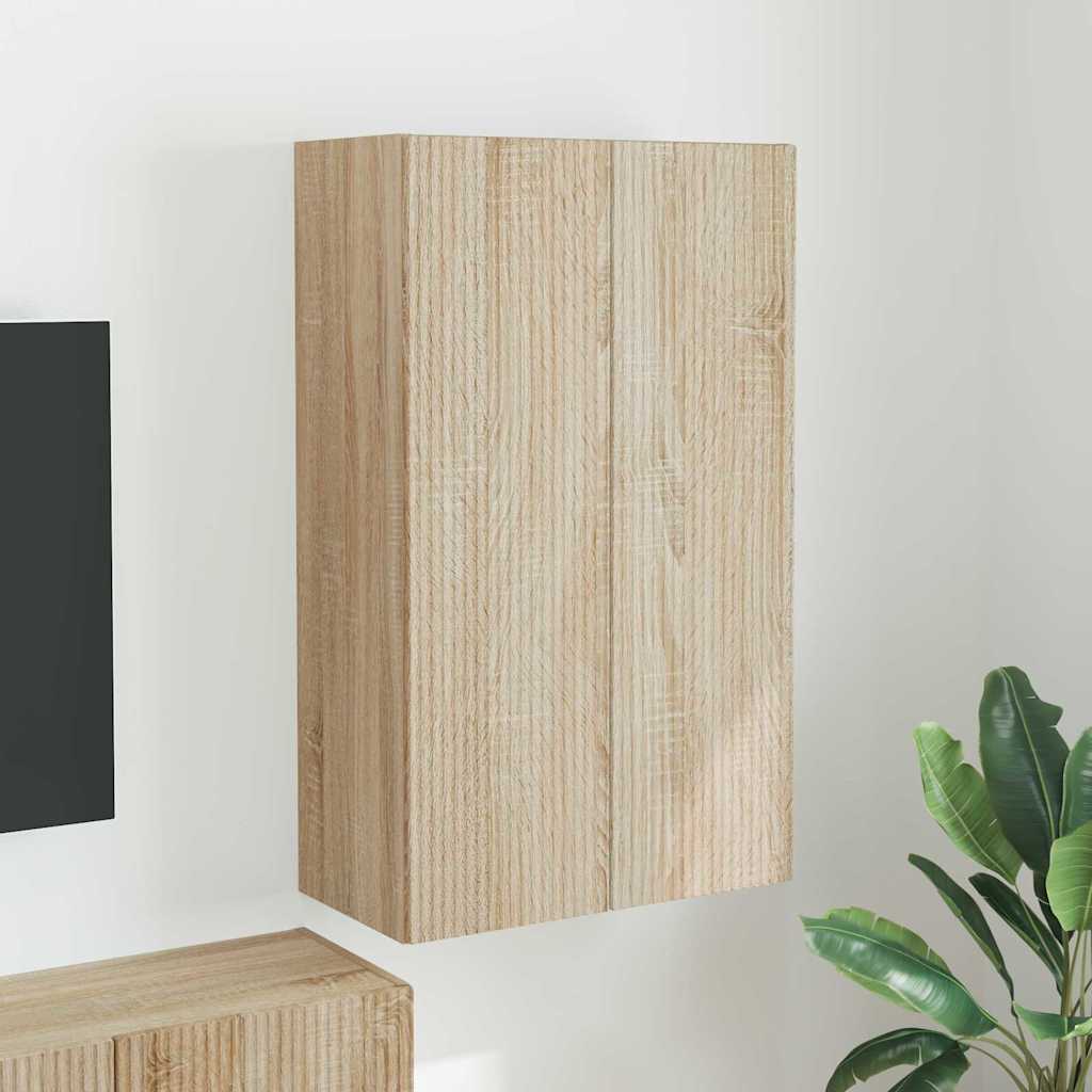 Dulap TV de perete Pe perete Stejar Sonoma 59,5 x 31 x 100 cm — imaginea 2