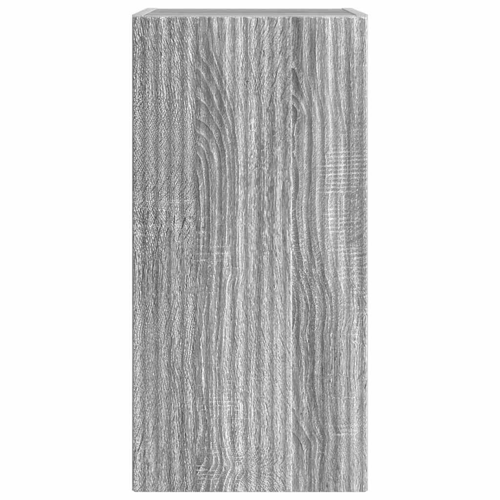 Dulap TV de perete Pe perete 2 pcs Gri Sonoma 30 x 31 x 60 cm — imaginea 8