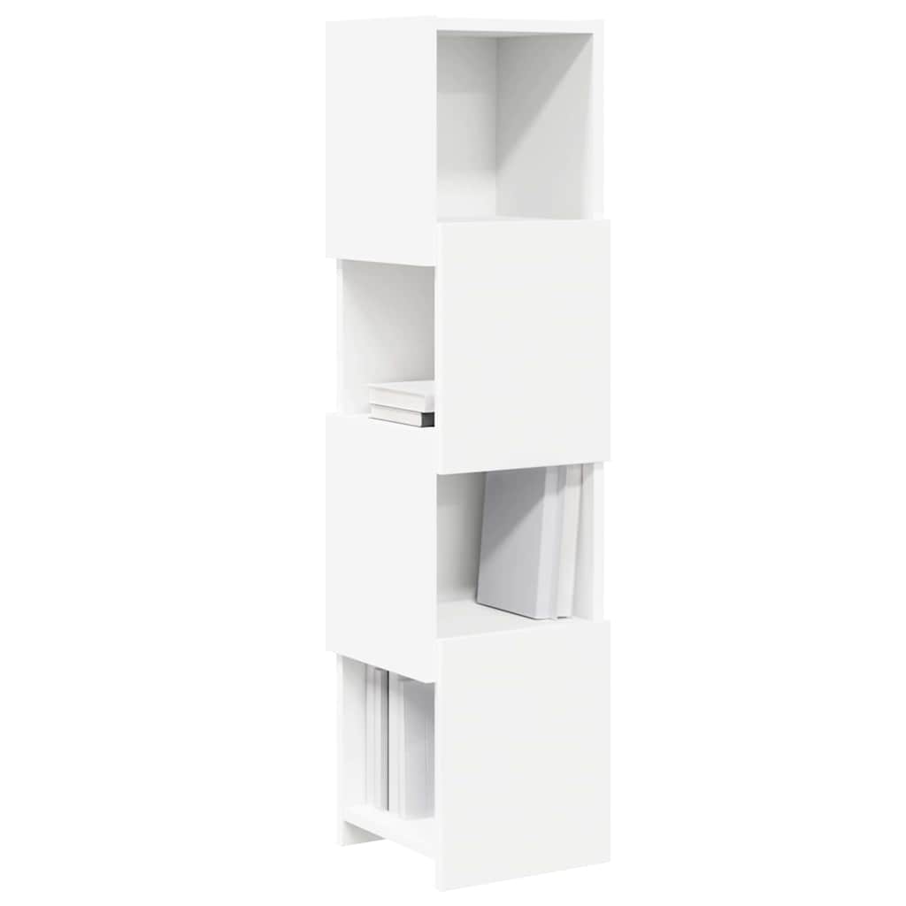 Dulap de colt Alb 25,5x25x102cm Lemn compozit — imaginea 4