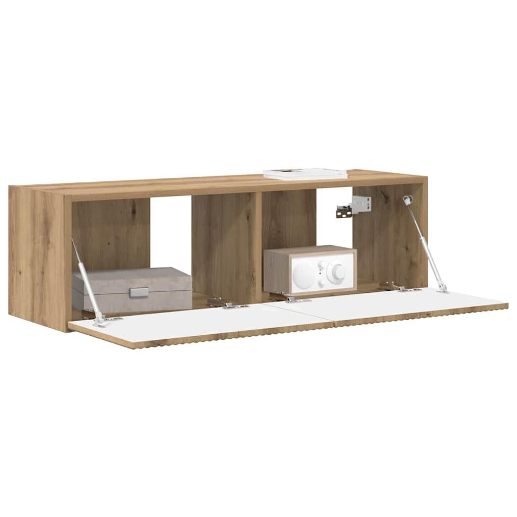 Dulap TV de perete Pe perete Stejar artizanal 60 x 31 x 29.5 cm — imaginea 4