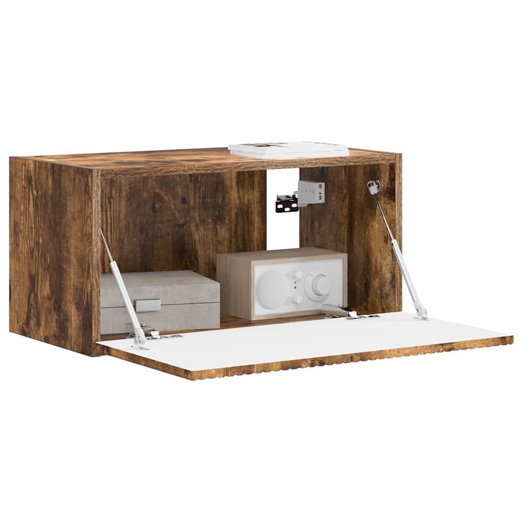 Dulap TV de perete Pe perete Stejar fumuriu 60 x 31 x 29.5 cm — imaginea 4