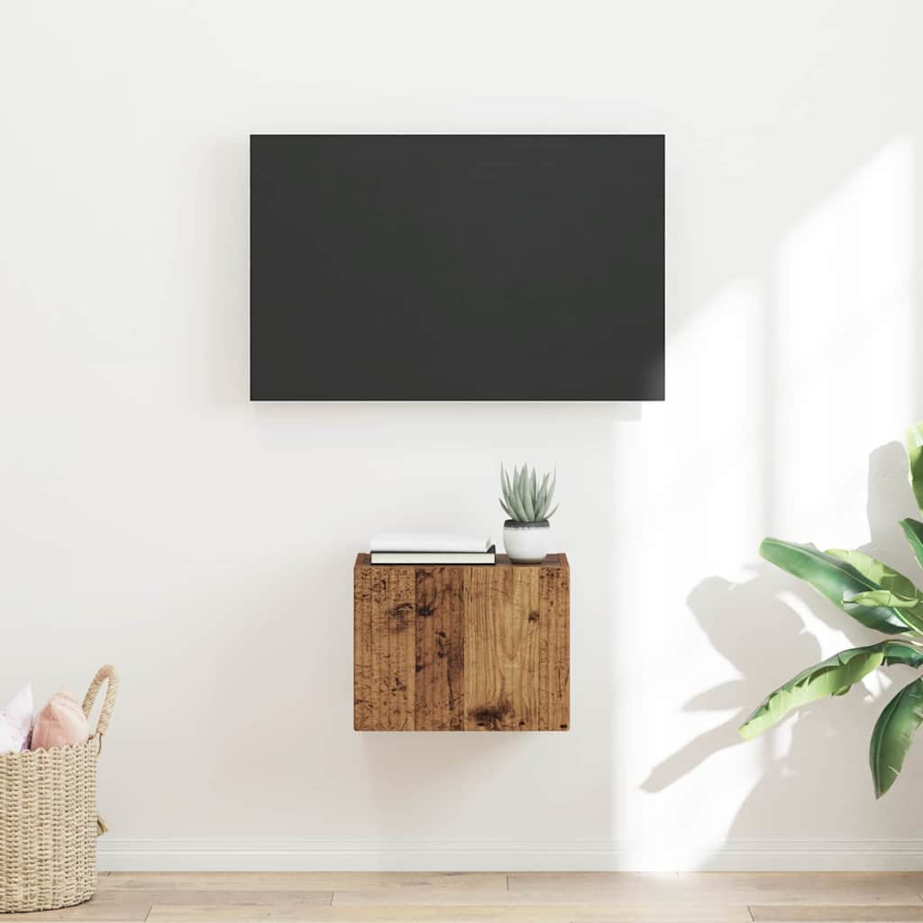 Dulap TV de perete Lemn Vechi 60 x 31 x 29.5 cm Lemn compozit — imaginea 2