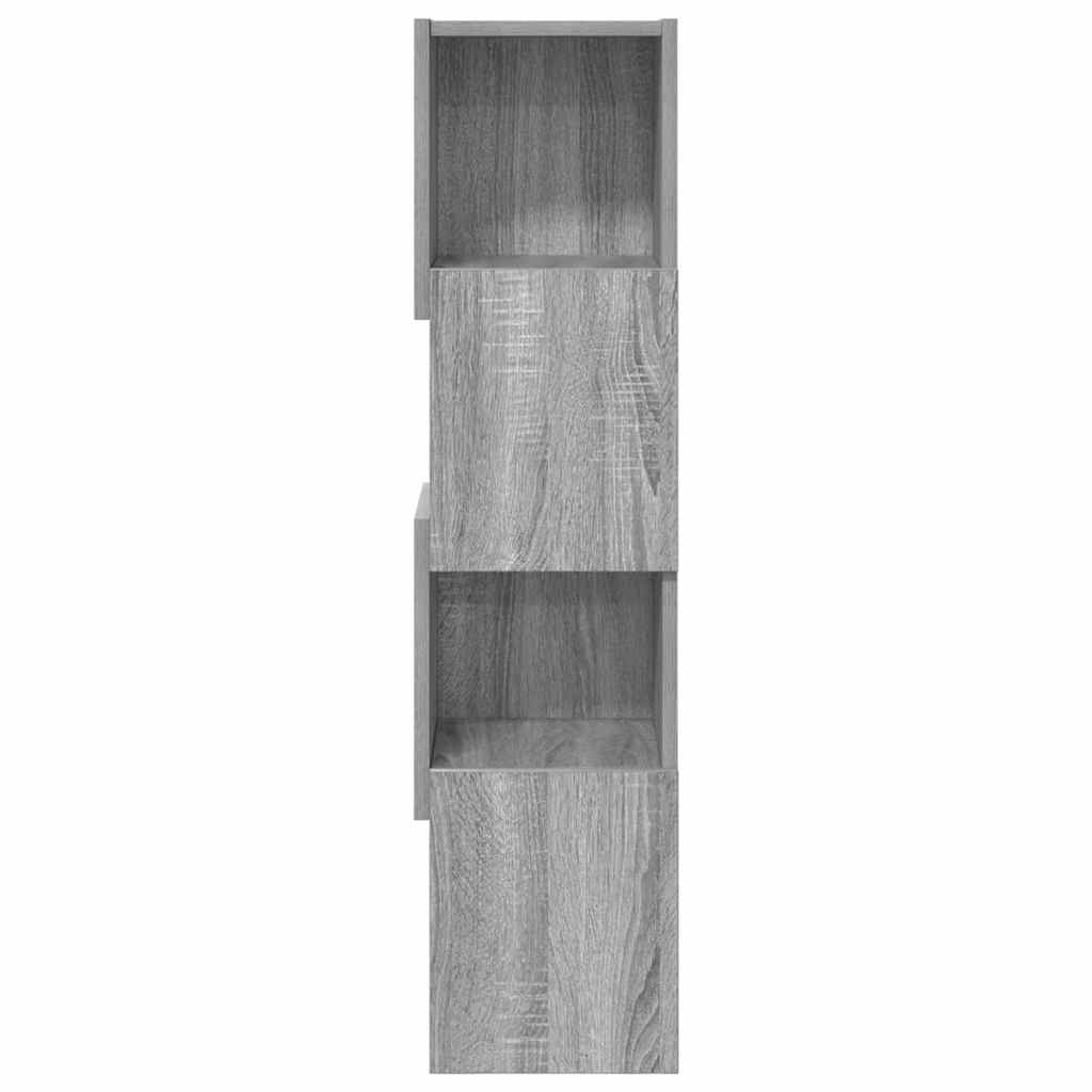 Dulap de colt Alb 25,5x25x102cm Lemn compozit — imaginea 6