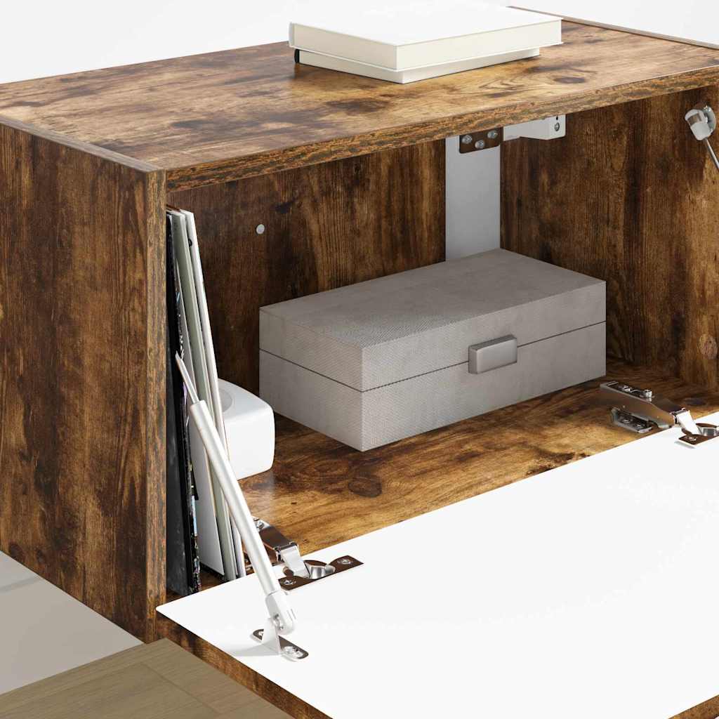 Dulap TV de perete Pe perete Stejar fumuriu 60 x 31 x 29.5 cm — imaginea 5