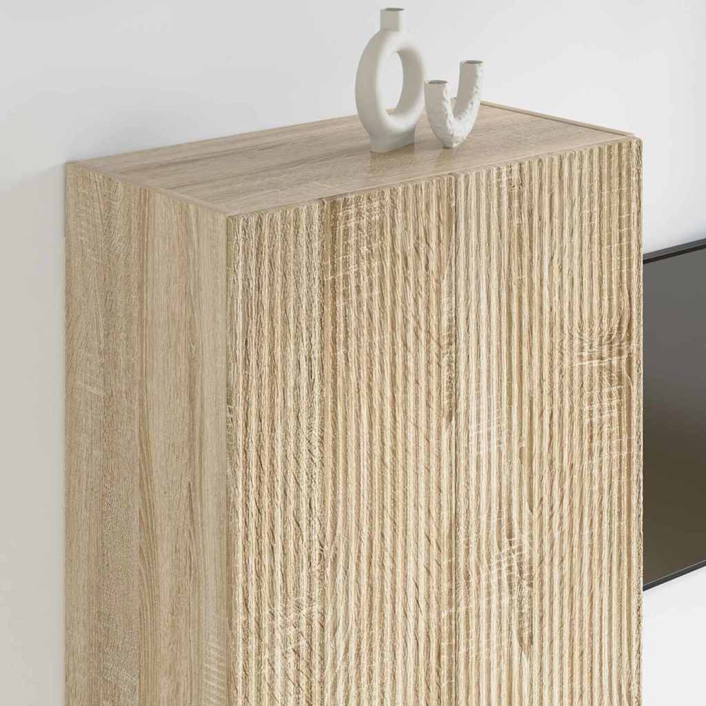 Dulap TV de perete Pe perete Stejar Sonoma 59,5 x 31 x 100 cm — imaginea 5