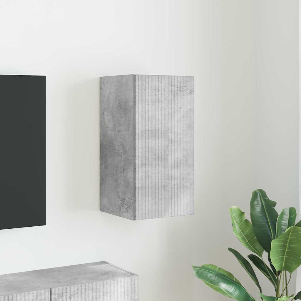 Dulap TV de perete Beton 30 x 31 x 60 cm Lemn compozit — imaginea 2