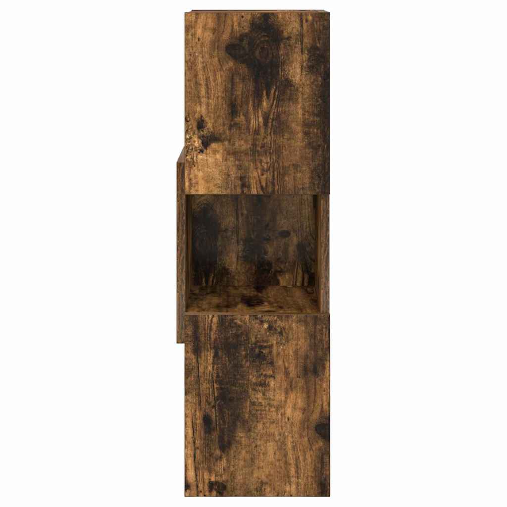 Dulap de colt Alb 25,5x25x80cm Lemn compozit — imaginea 6