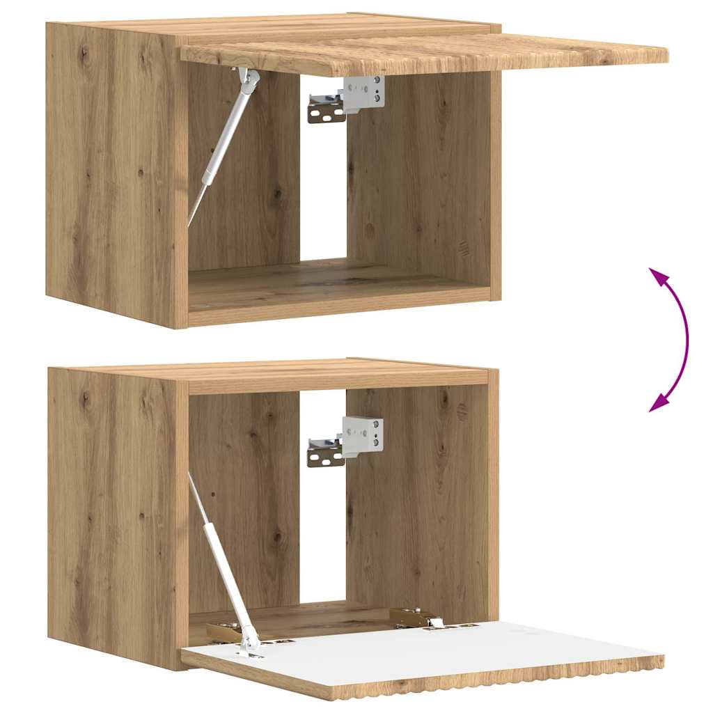 Dulap TV de perete Pe perete Stejar artizanal 60 x 31 x 29.5 cm — imaginea 12