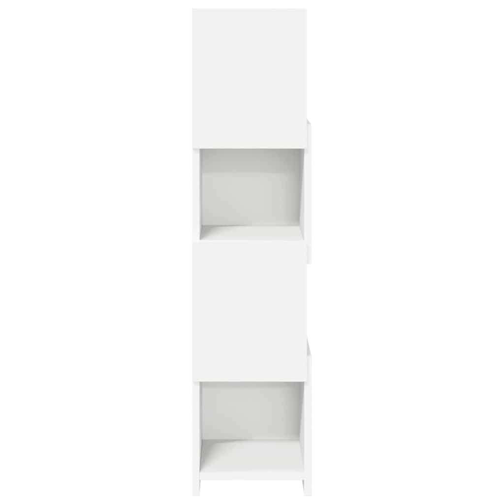 Dulap de colt Alb 25,5x25x102cm Lemn compozit — imaginea 7