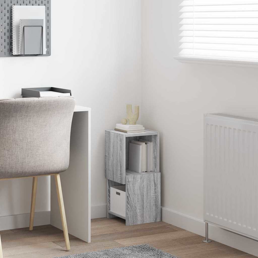 Dulap de colt Alb 25,5x25x55cm Lemn compozit — imaginea 5