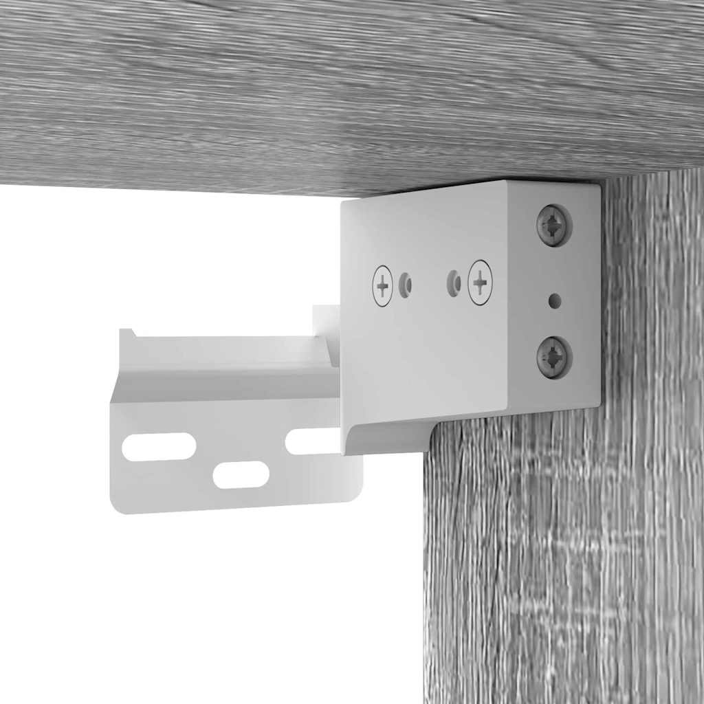 Dulap TV de perete Pe perete 2 pcs Gri Sonoma 30 x 31 x 60 cm — imaginea 12