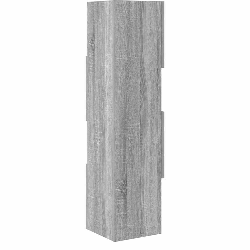 Dulap de colt Alb 25,5x25x102cm Lemn compozit — imaginea 8