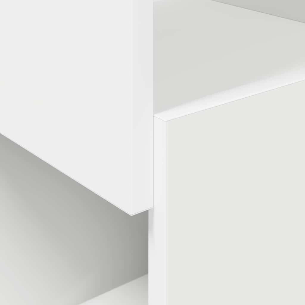 Dulap de colt Alb 25,5x25x102cm Lemn compozit — imaginea 9