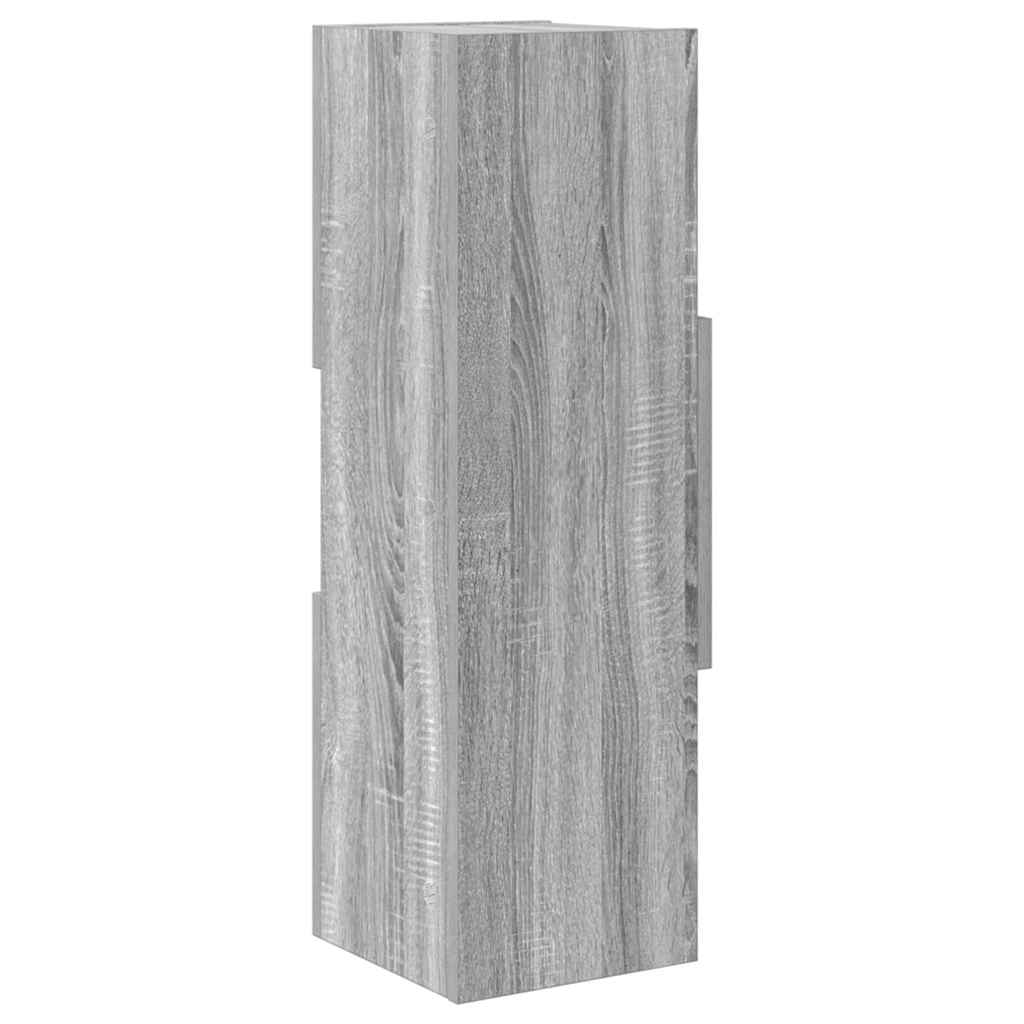 Dulap de colt Alb 25,5x25x80cm Lemn compozit — imaginea 8