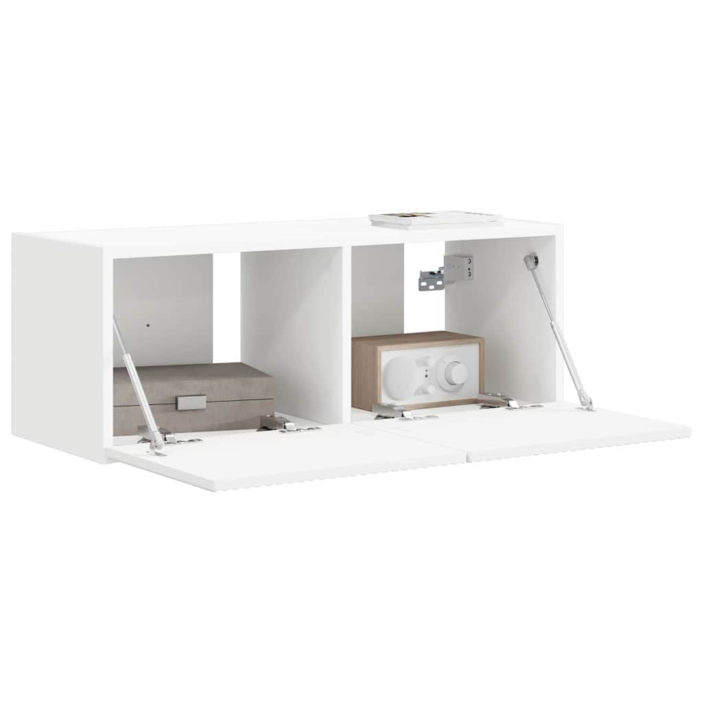 Dulap TV de perete Alb 60 x 31 x 29.5 cm Lemn compozit — imaginea 4