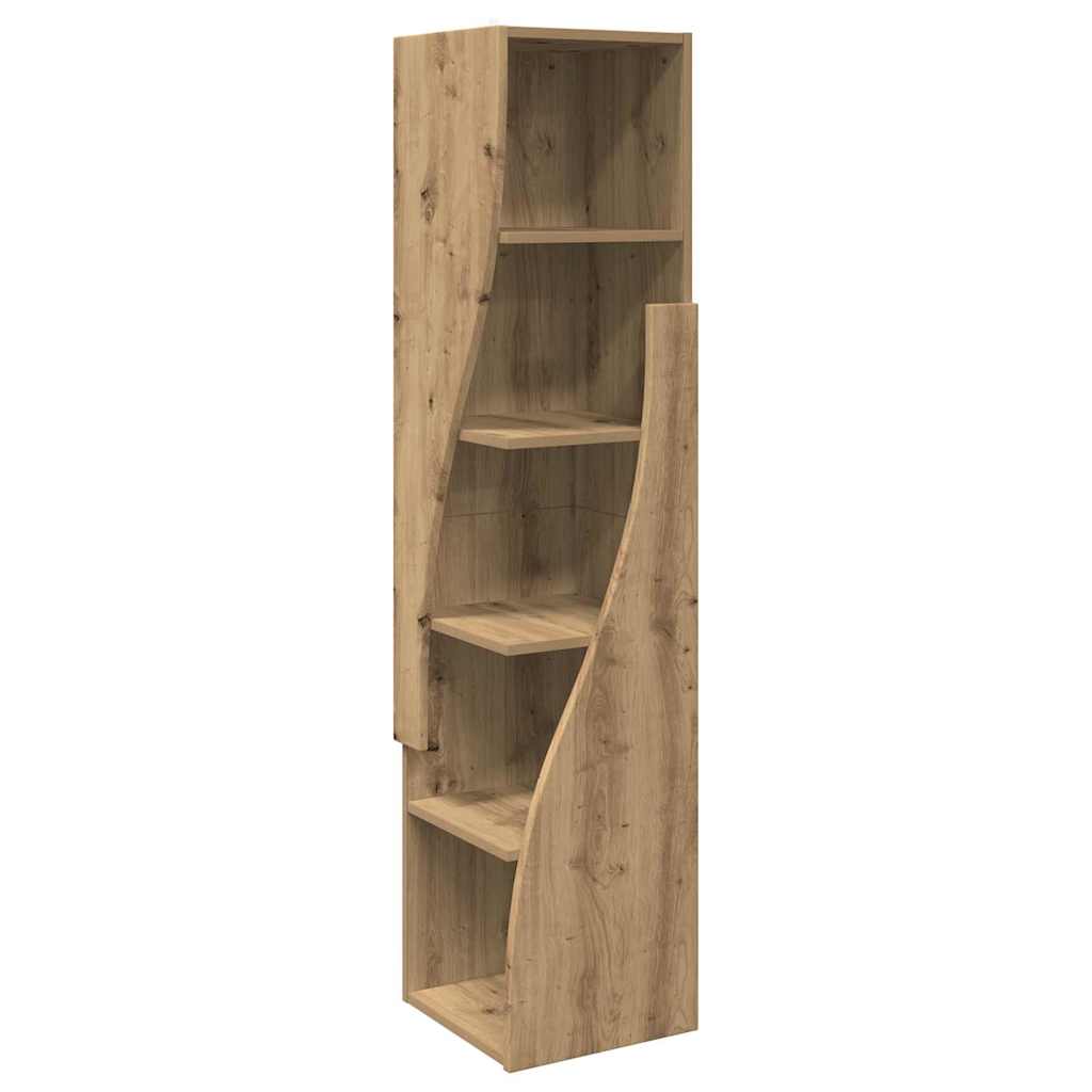 Dulap de colt Alb 32x32x140cm Lemn compozit
