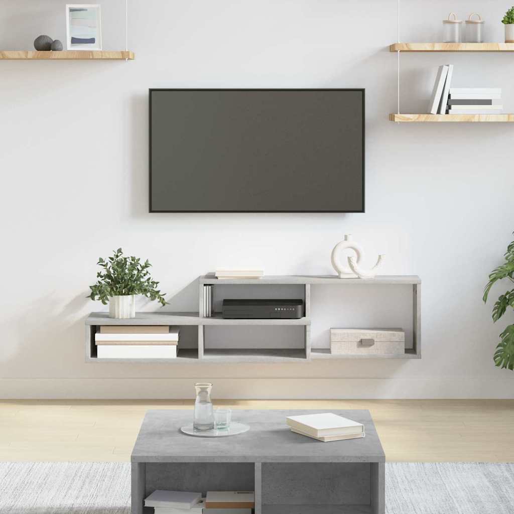 SuportTVdeperete 120x25x28,5cm Lemn compozit — imaginea 2