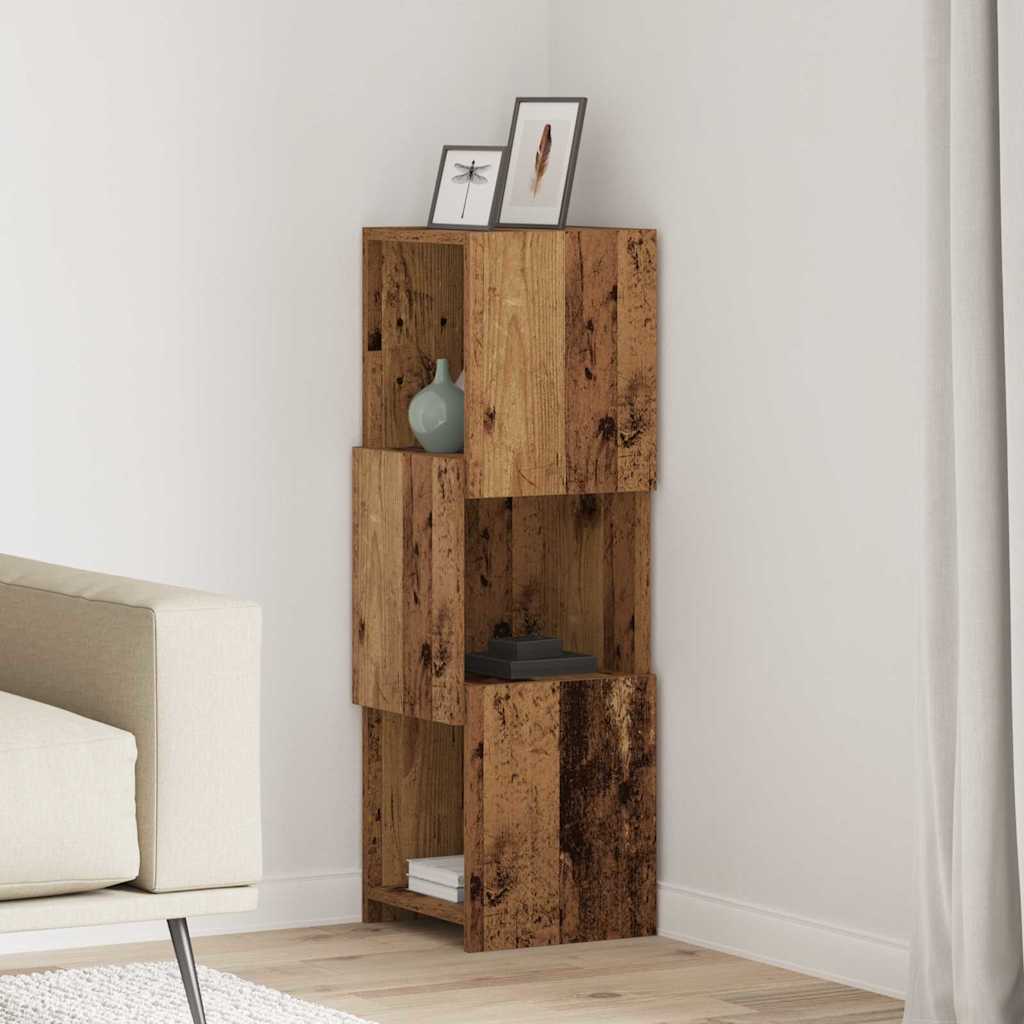 Dulap de colt Alb 30,5x30x95cm Lemn compozit — imaginea 2