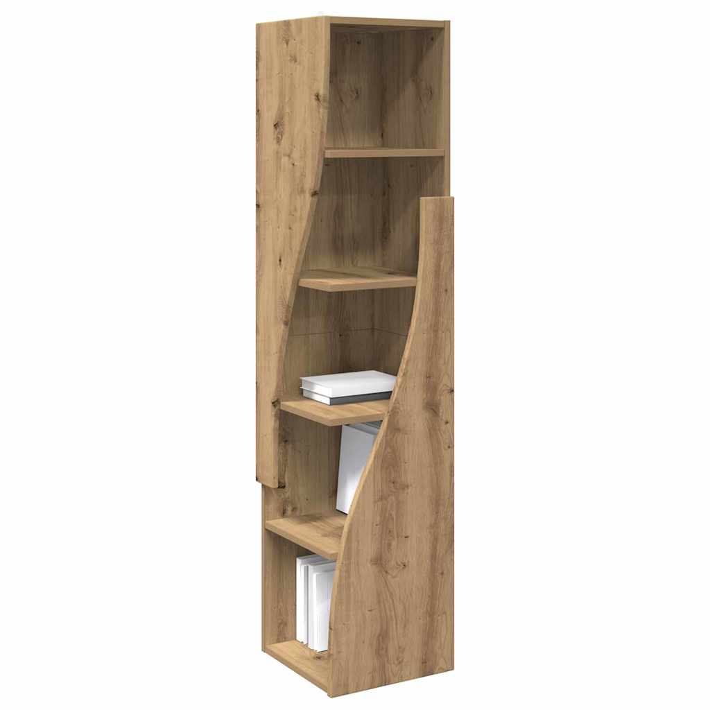 Dulap de colt Alb 32x32x140cm Lemn compozit — imaginea 4
