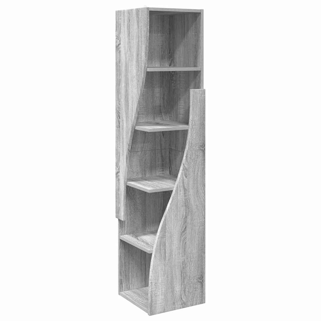 Dulap de colt Alb 32x32x140cm Lemn compozit