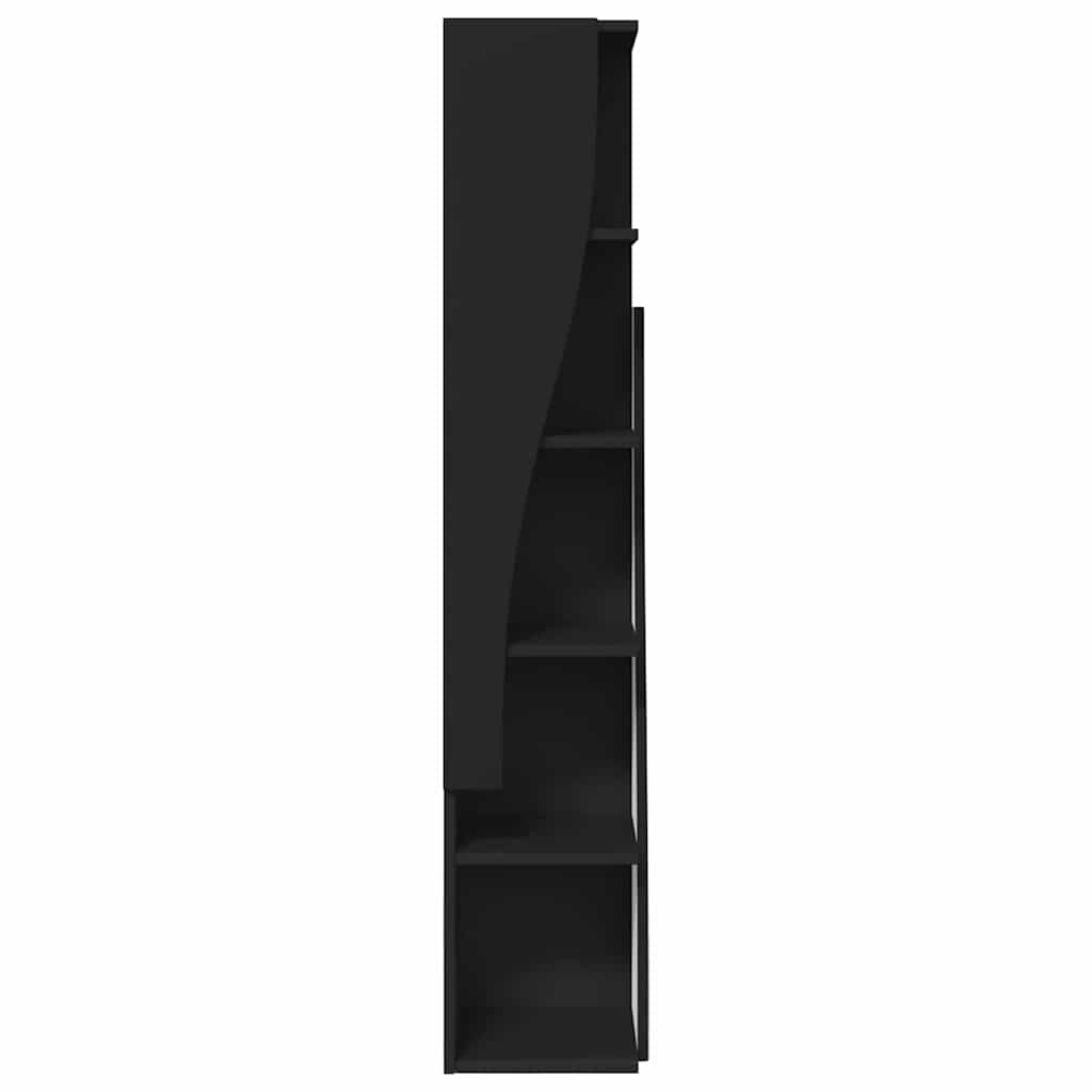 Dulap de colt Alb 27,5x27x140cm Lemn compozit — imaginea 6