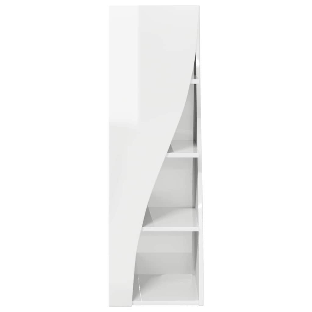 Dulap de colt Alb 32x32x102cm Lemn compozit — imaginea 6