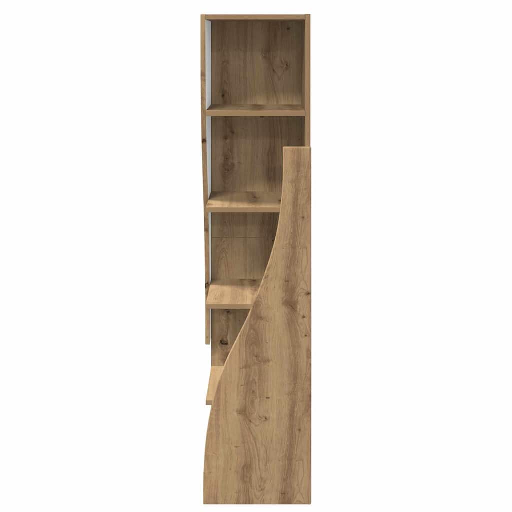 Dulap de colt Alb 32x32x140cm Lemn compozit — imaginea 6