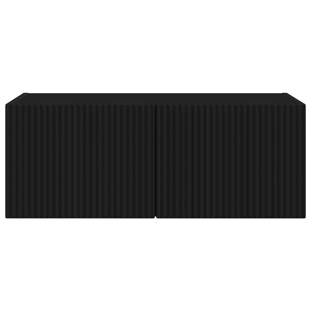 Dulap TV de perete Negru 60 x 31 x 29.5 cm Lemn compozit — imaginea 7