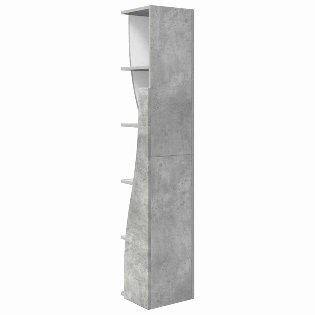 Dulap de colt Alb 27,5x27x140cm Lemn compozit — imaginea 8