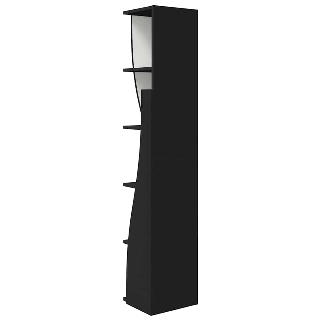 Dulap de colt Alb 27,5x27x140cm Lemn compozit — imaginea 8