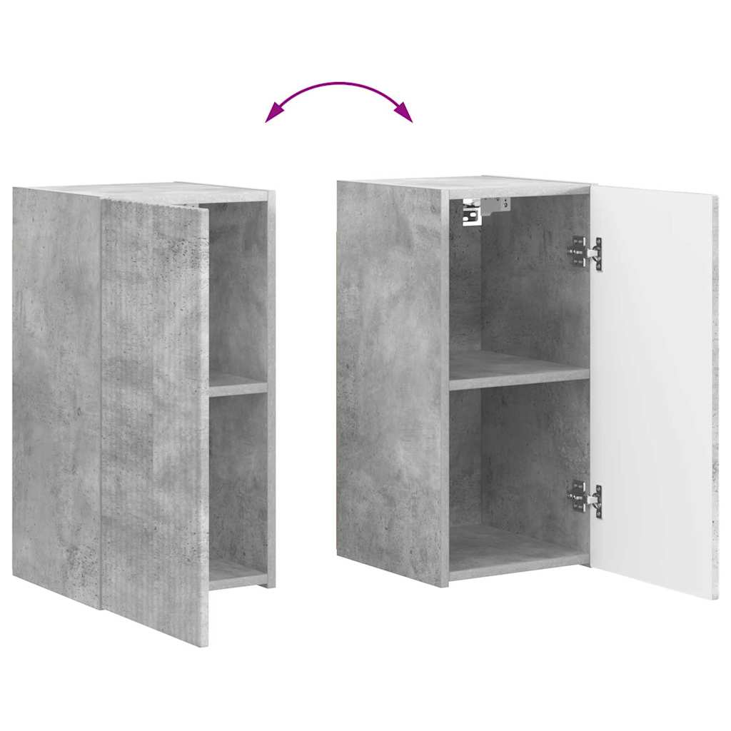 Dulap TV de perete Beton 30 x 31 x 60 cm Lemn compozit — imaginea 13