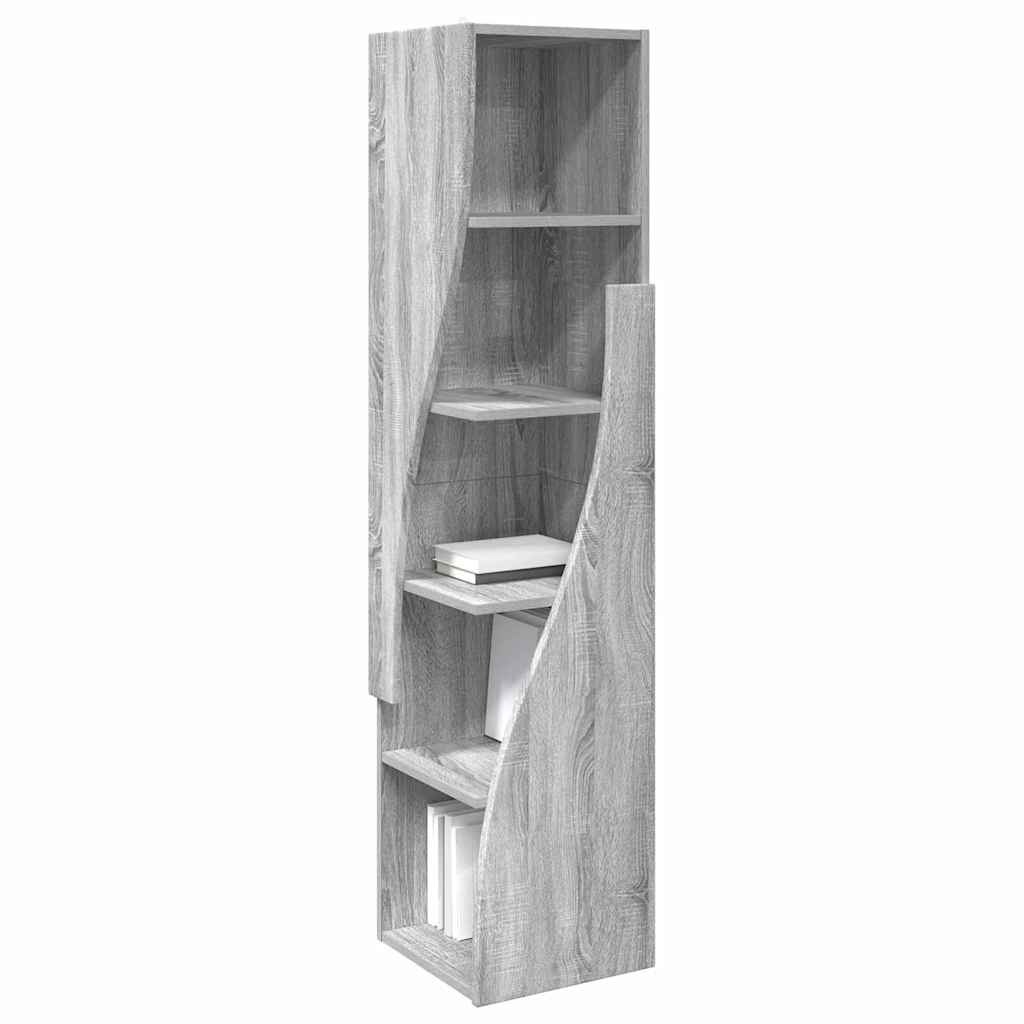 Dulap de colt Alb 32x32x140cm Lemn compozit — imaginea 4