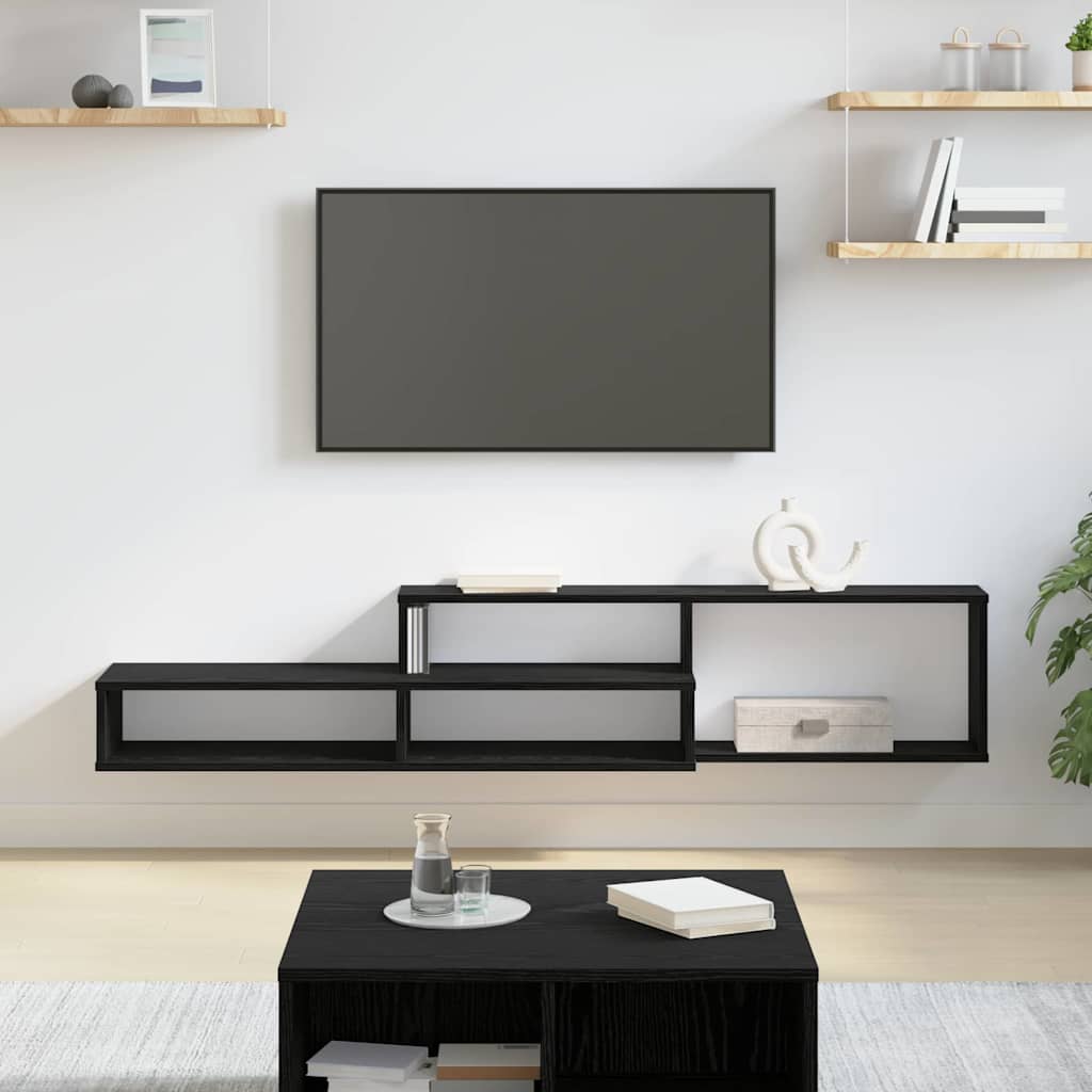SuportTVdeperete 150x25x28,5cm Lemn compozit — imaginea 2