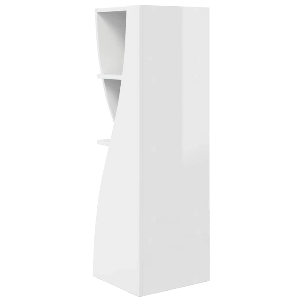 Dulap de colt Alb 32x32x102cm Lemn compozit — imaginea 8