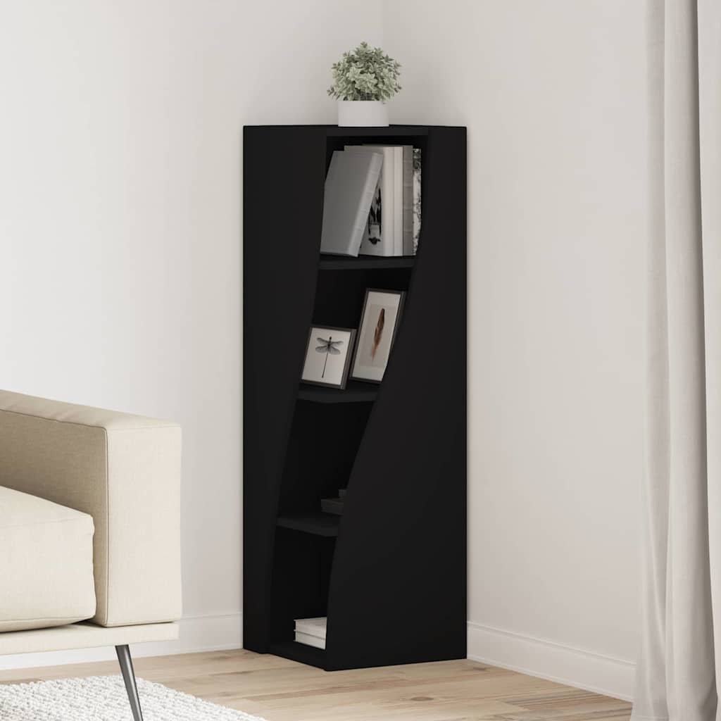 Dulap de colt Alb 32x32x102cm Lemn compozit — imaginea 2