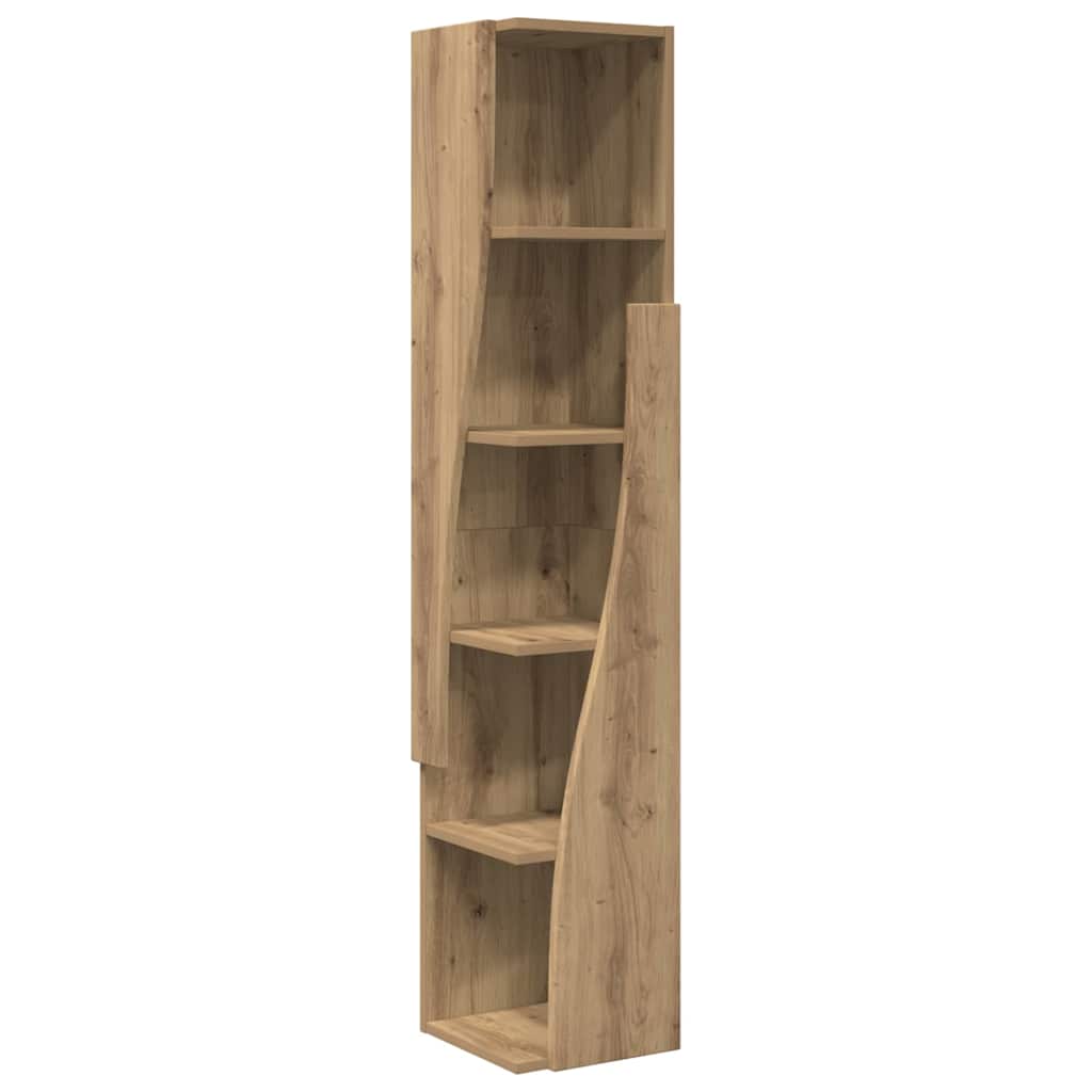 Dulap de colt Alb 27,5x27x140cm Lemn compozit
