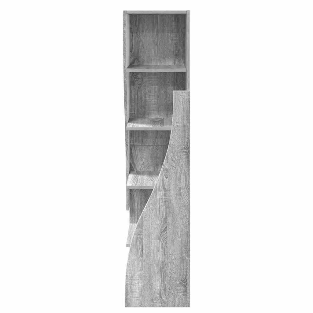 Dulap de colt Alb 32x32x140cm Lemn compozit — imaginea 6