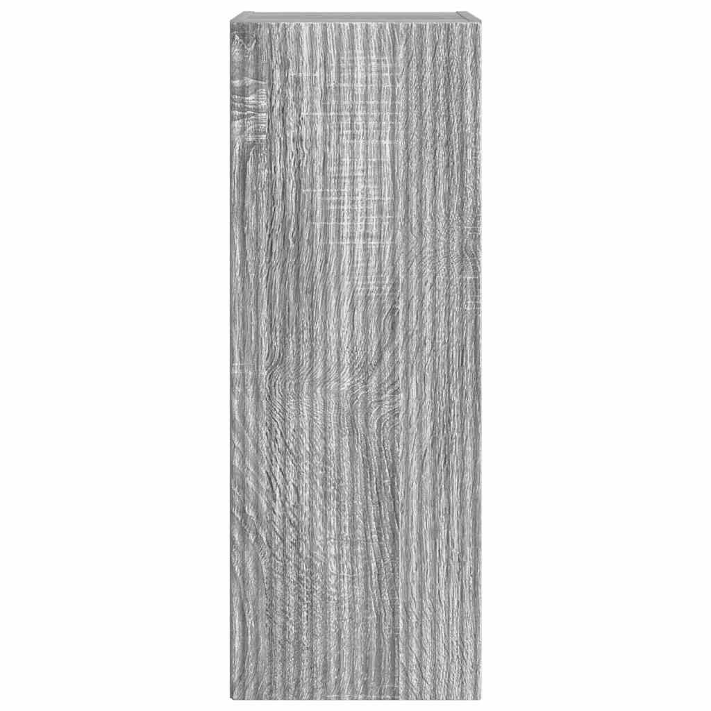 Dulap TV de perete Gri Sonoma 30 x 31 x 80 cm Lemn compozit — imaginea 7