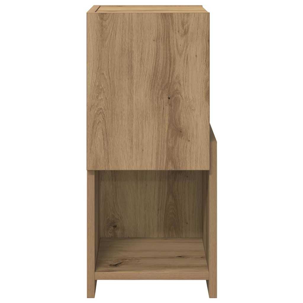 Dulap de colt Alb 25,5x25x55cm Lemn compozit — imaginea 6