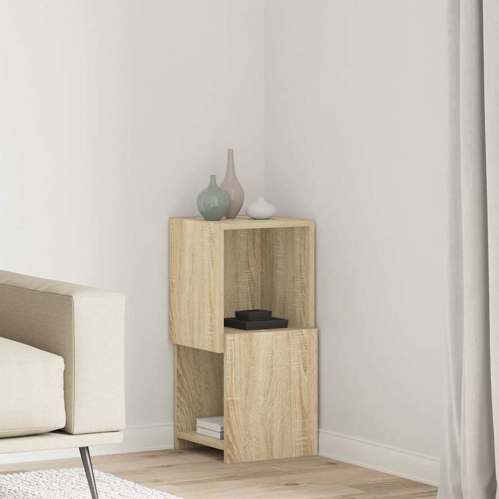 Dulap de colt Alb 30,5x30x65cm Lemn compozit — imaginea 2
