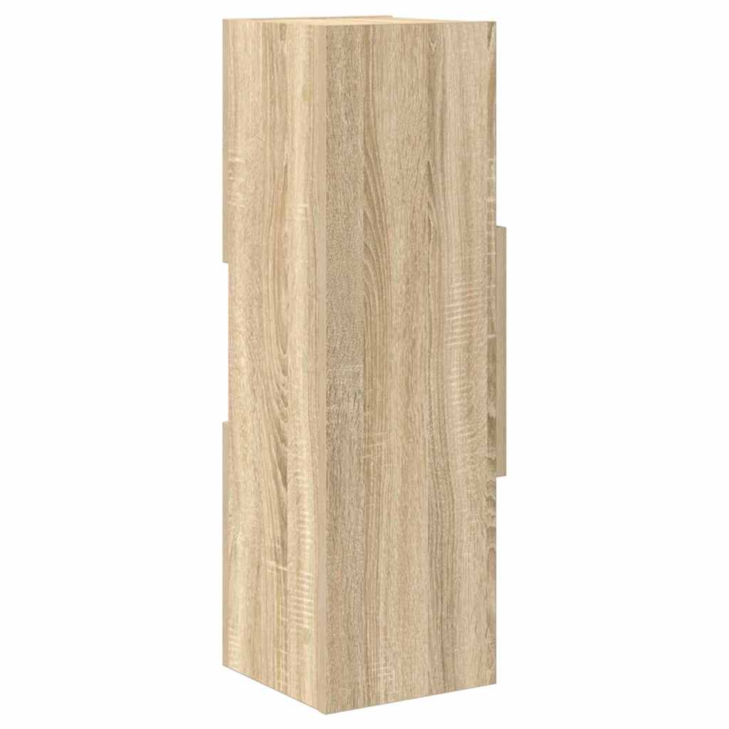 Dulap de colt Alb 25,5x25x80cm Lemn compozit — imaginea 6
