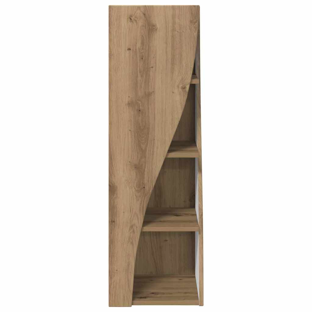 Dulap de colt Alb 32x32x102cm Lemn compozit — imaginea 6