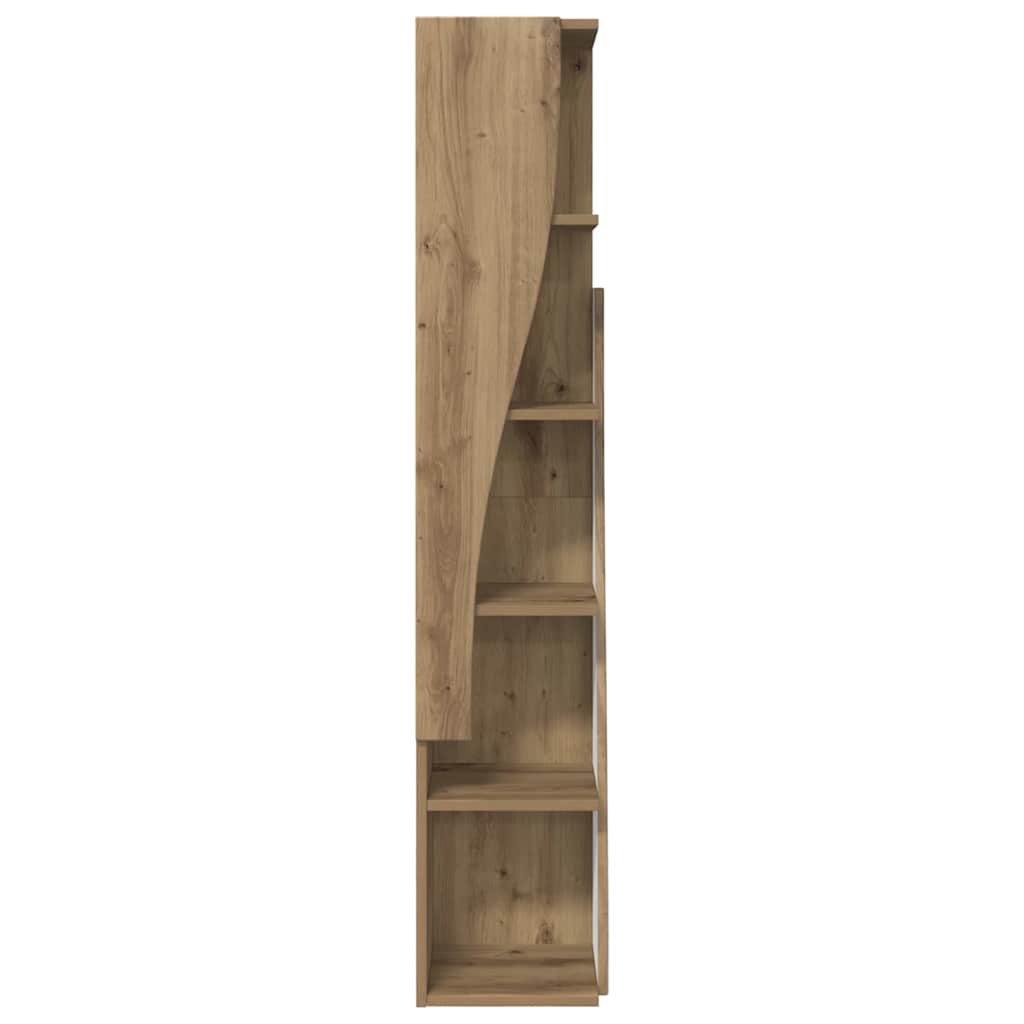 Dulap de colt Alb 27,5x27x140cm Lemn compozit — imaginea 6