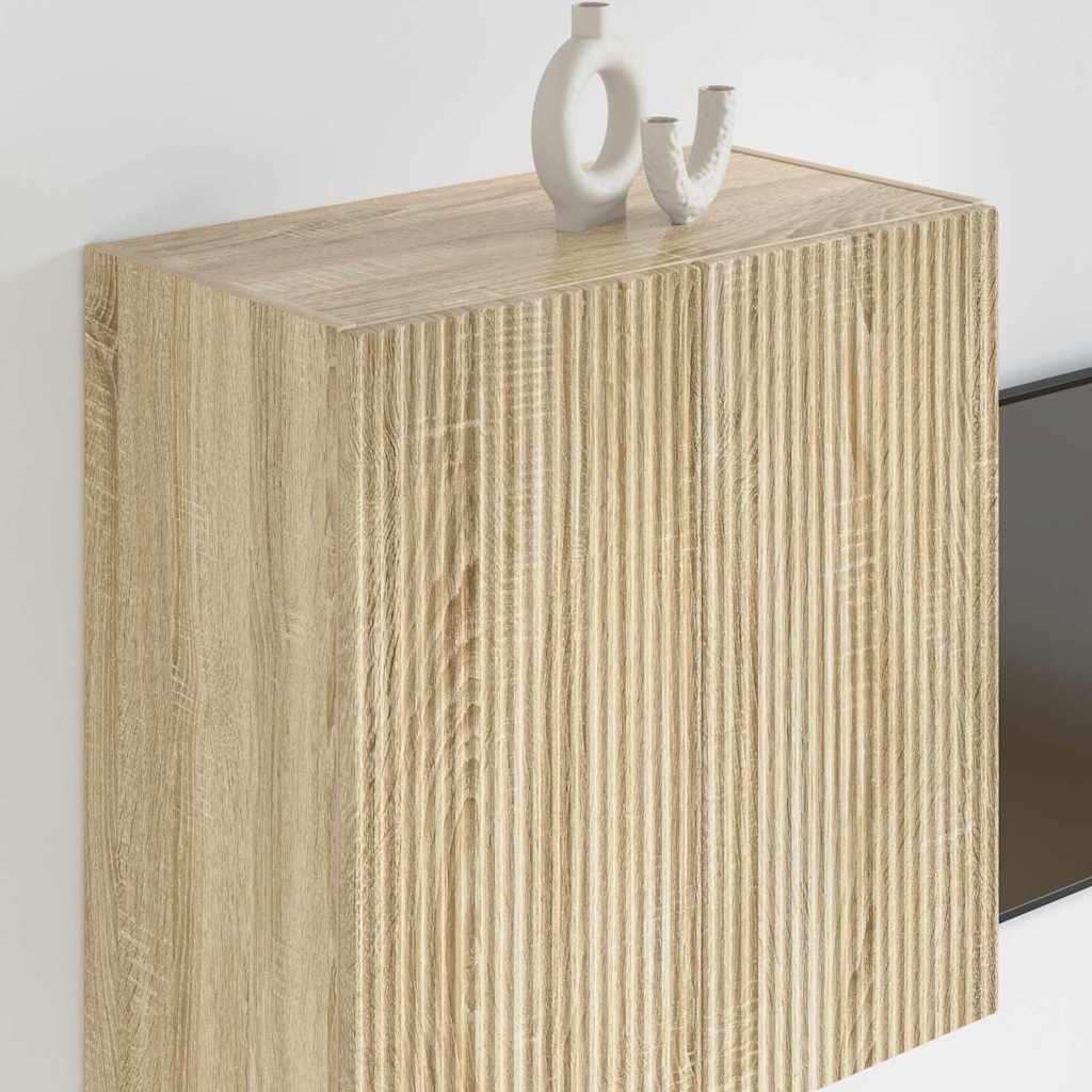 Dulap TV de perete Pe perete Stejar Sonoma 59,5 x 31 x 60 cm — imaginea 5